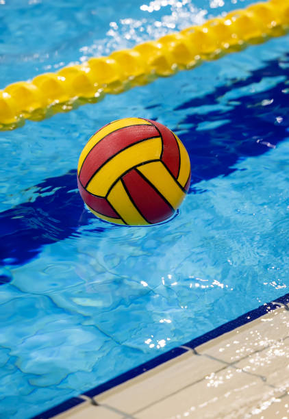istock Colorful water ball in swimming-pool 1457181012