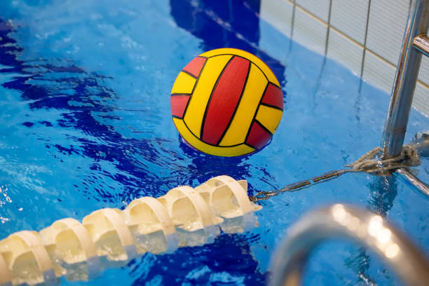 istock Colorful water ball in swimming-pool 1457181044