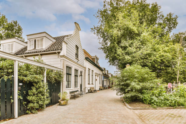 istock Panorama view of brick houses 1457187170