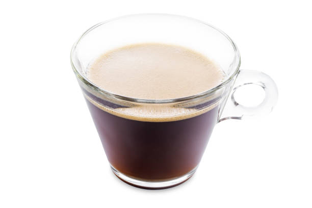 istock Coffee drink espresso in a glass on a white isolated background 1457191956