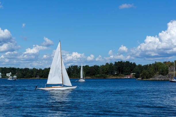 istock a small sail boat in the archipelago 1457194711
