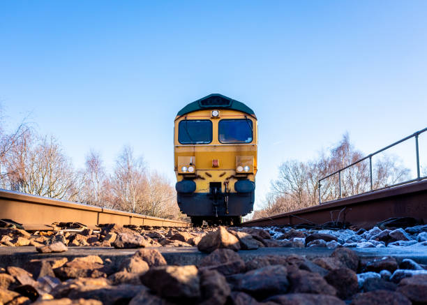 istock POV of freight train coming towards the camera 1457198267