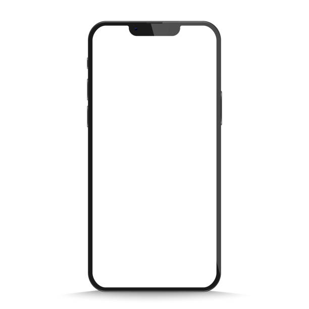 istock Realistic smartphone mockup. Device UI UX mockup for presentation template. Stock royalty free vector illustration. 1457198462