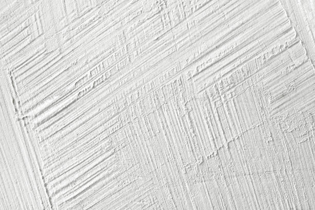 White grunge striped pattern old wall texture, plaster cement background