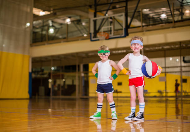 istock Retro Basketball Players 1457199969