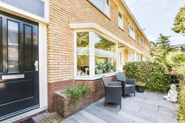 istock Panorama view of brick houses 1457204971