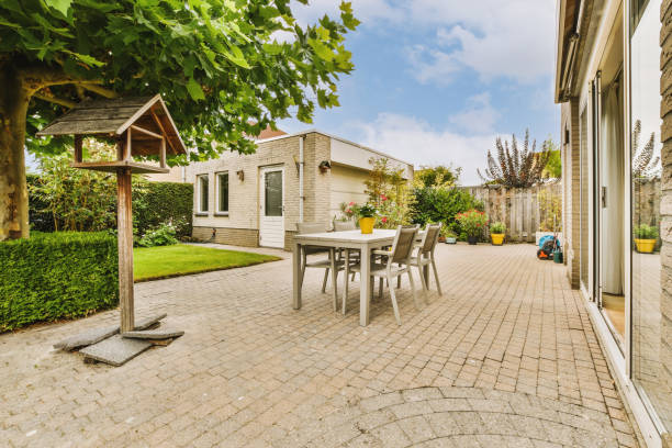istock Neat patio with sitting area 1457206808
