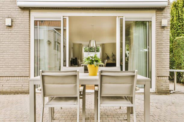 istock Neat patio with sitting area 1457206866
