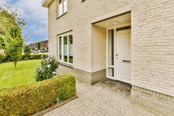 istock Panorama view of brick houses 1457208339