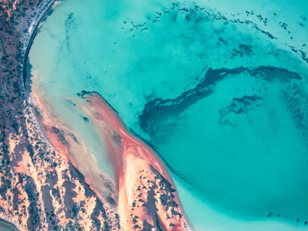 istock Aerial abstract of remote beautiful coastline 1457212540