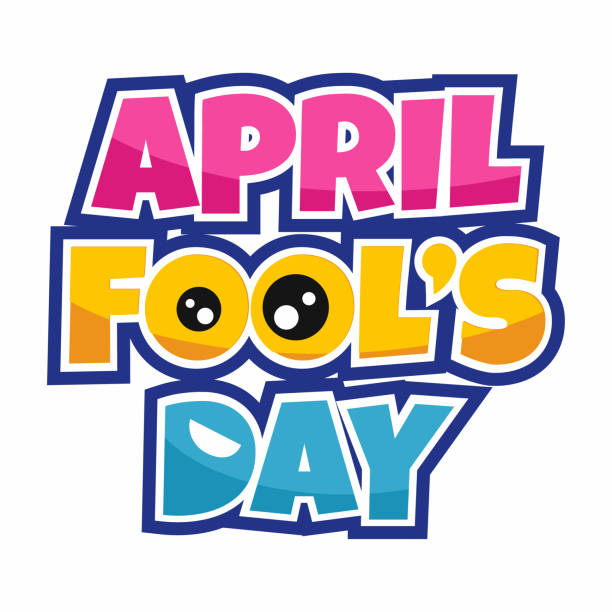 40+ Vector April Fools Day Inscription Holiday Symbol Stock