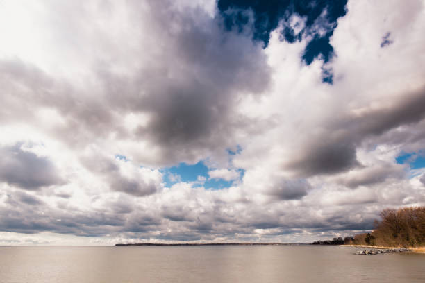 istock Cloudscape over the coast of the Chesapeake Bay 1457219910