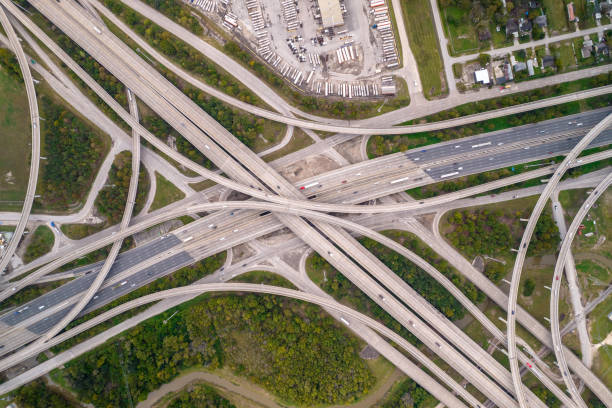 istock Junction with traffic in Dallas Texas. 1457221537