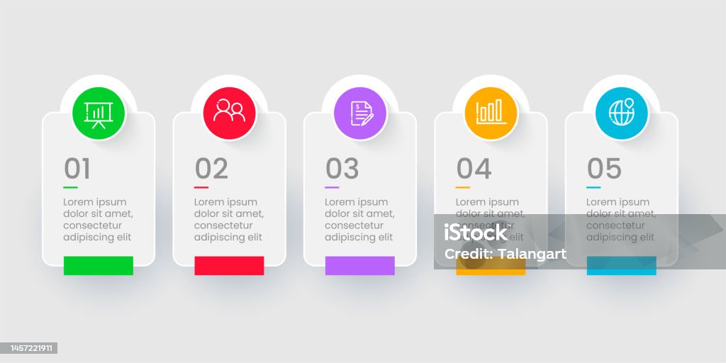 Steps Professional Professional Steps Infographic Template Stock Illustration - Download ...