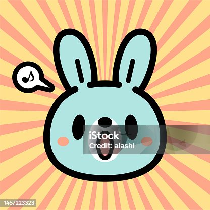 istock Cute character design of the Rabbit 1457223323