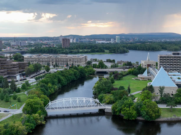 istock Downtown Ottawa with Ottawa River 1457226369