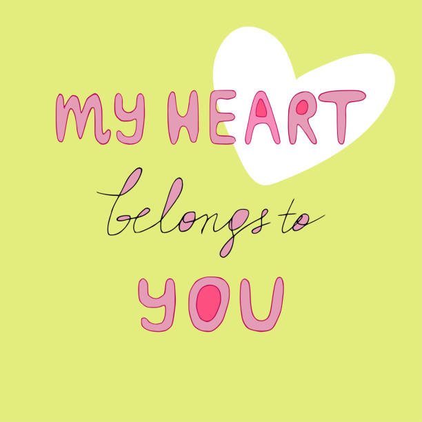 istock Template for Valentine's Day holidays.Vector illustration of a template with quotes for romantics 
