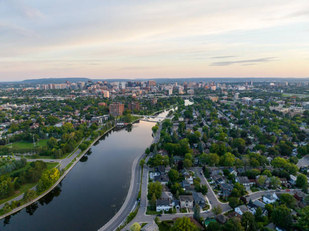 istock Sunrise over Rideau River，Ottawa Canada 1457229589