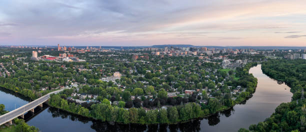 istock Sunrise over Rideau River，Ottawa Canada 1457229650