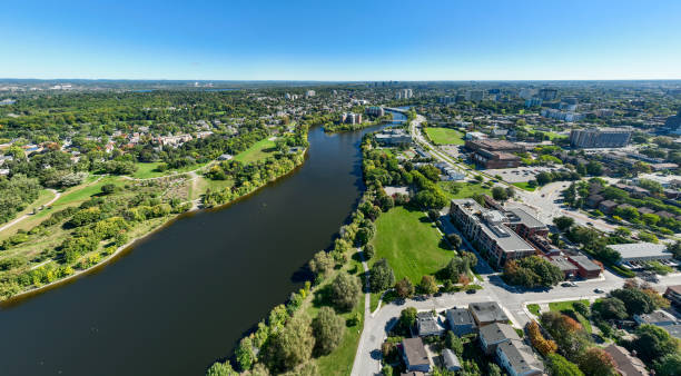 istock Views along looking over to the Ottawa River In Ottawa Ontario 1457230436