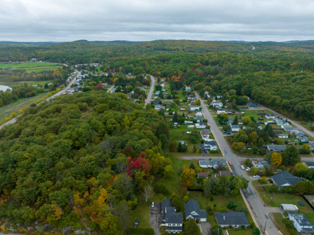 istock Aerial townscape Barry's Bay,Ontario , Canada 1457245391
