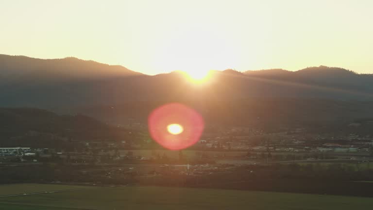 Sunset over the Rogue Valley in Southern Oregon