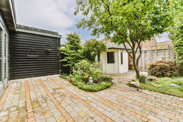 istock Neat patio with sitting area 1457261759