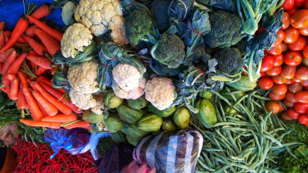 istock Some vegetables broccoli carrot bean tomatos 1457265796