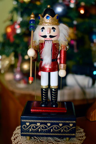 istock wooden colorful Christmas Nutcrackers toys 1457268697