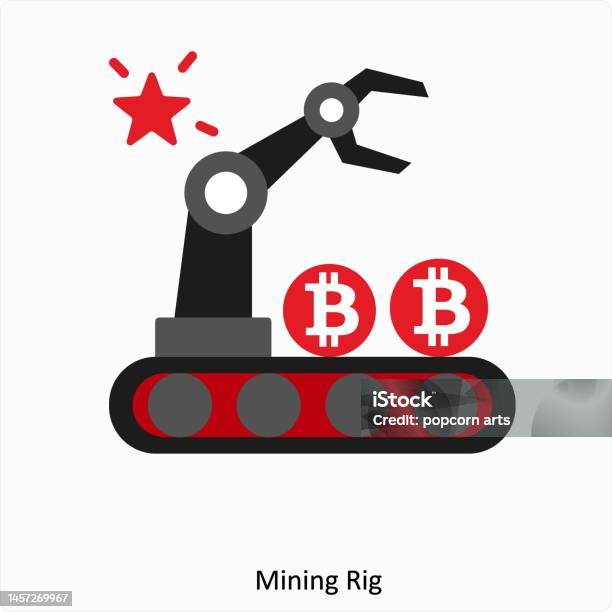 Mining Rig Text Mining Rig Stock Illustration - Download Image Now - Cryptocurrency ...