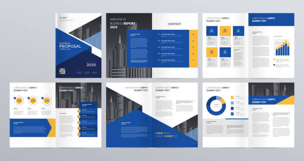layout template for company profile ,annual report , brochures, flyers, leaflet, magazine, book with cover page design This file EPS 10 format. This illustration
contains a transparency and gradient. flyer leaflet stock illustrations