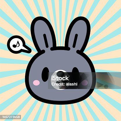 istock Cute character design of the Rabbit 1457273458