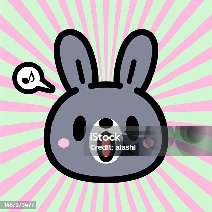 istock Cute character design of the Rabbit 1457273477