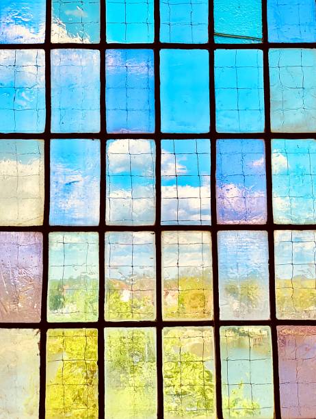 istock Colorful window with rectangles of different colors 1457275200