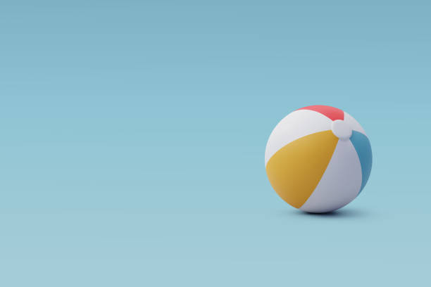 istock 3d Vector Colorful Beach Ball, Summer Journey, Time to Travel Concept. 1457277507