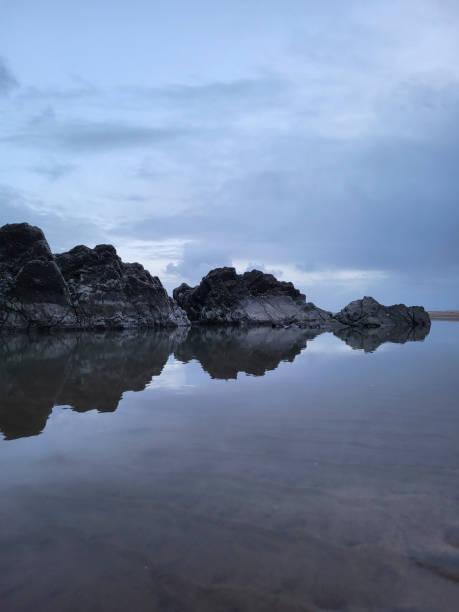 istock Pobbles Beach at dusk in Winter. 1457280019