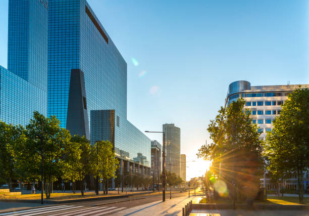 istock Sunrise in Rotterdam. 1457294147