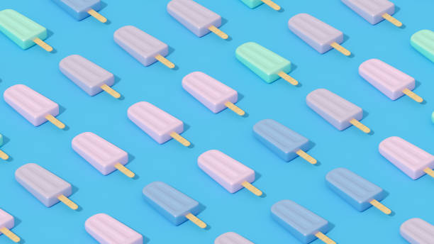 istock Ice cream stick, Popsicle, Minimal summer concept 1457294813