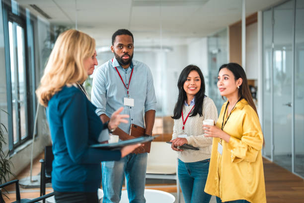 istock Multiracial Business Team Brainstorming in a Coworking Space 1457298308