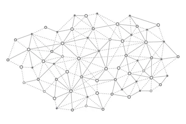 Vector illustration of Abstract network