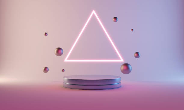 istock 3d abstract background with ultraviolet neon lights 1457309139