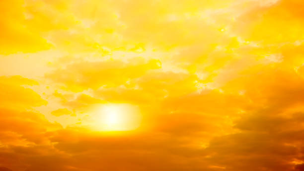 istock Blur Gold Yellow Cloud Sky Background,Summer Tropical Abstract Backdrop 1457310590