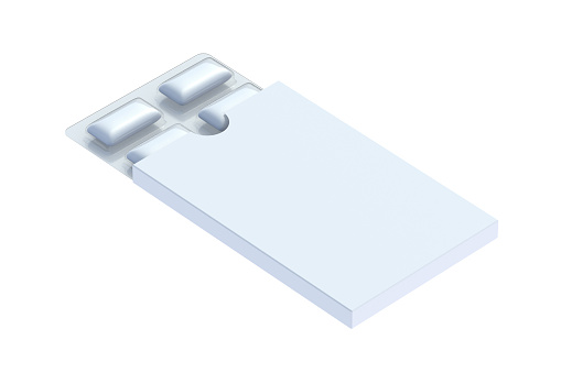 This is a 3D rendered illustration of a small haning shelf box with blueprint drawing
