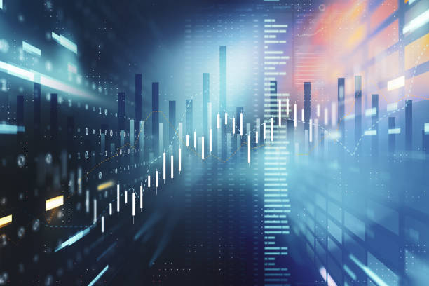 istock Digitally Generated Currency and Exchange Stock Chart for Finance and Economy Based Computer Software and Coding Display 1457312807