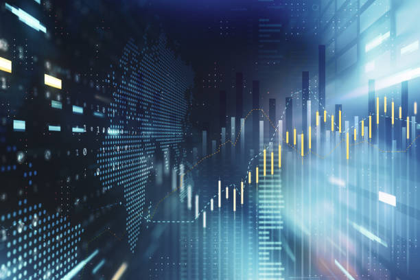 istock Digitally Generated Currency and Exchange Stock Chart for Finance and Economy Based Computer Software and Coding Display 1457312812
