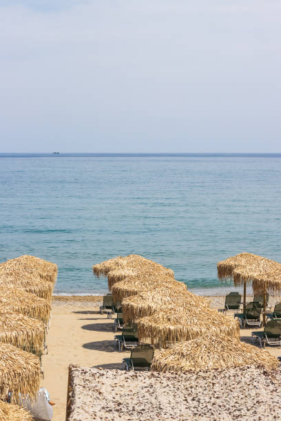 Urban Beach at Rethymnon Town on Crete, Greece