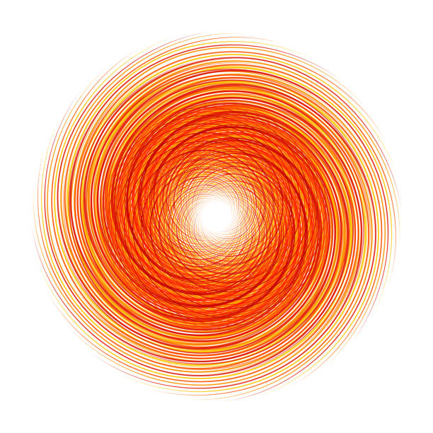 Abstract symbol of the sun. Abstract symbol of the sun. Vector illustration for magazine, poster, book cover, banner, flyer, booklet. Rays in the form of stripes. orange sunflower stock illustrations