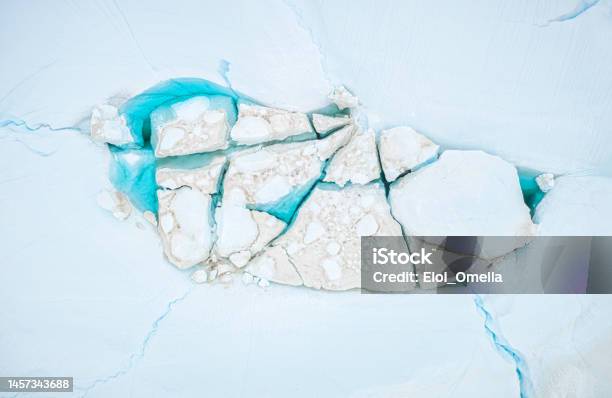 Icebergs Melting In A Blue Lagoon Stock Photo - Download Image Now - Melting, Glacier, Greenland