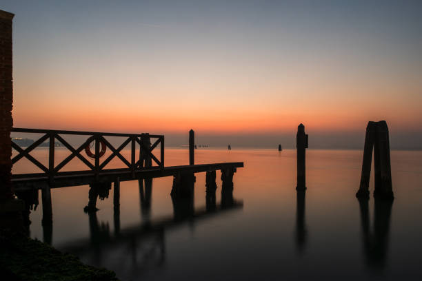 istock Sunset in the waters of Venice 1457348102