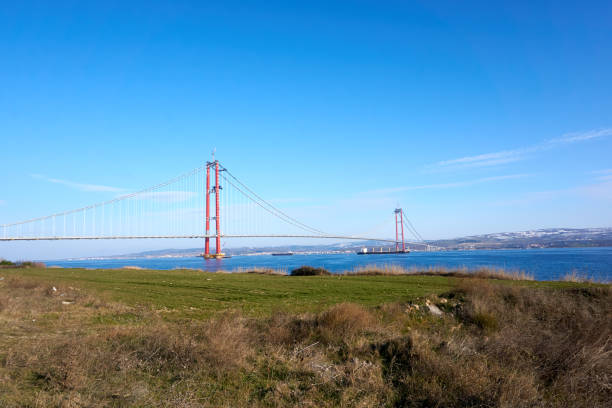 istock The construction of 1915 Canakkale Bridge 1457351617